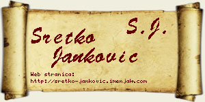 Sretko Janković vizit kartica